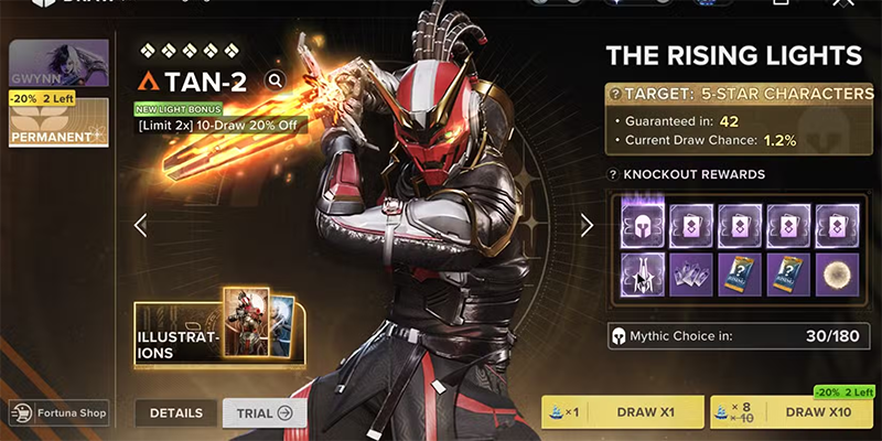 Destiny Rising summoning screen